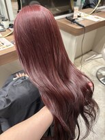 ボタン ハカタ(VOTAN hakata)&nbsp;カシスピンク/ブリーチなしダブルカラー/ロング