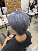 メンズブルーラベンダー！ブリーチ/インナーカラー/池袋東口店