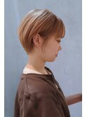 20代30代40代ひし形小顔ショート似合わせカット髪型白髪ぼかし