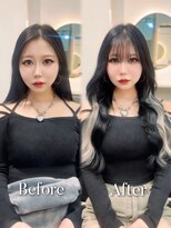 ラピス 福岡天神店(Lapis) ホワイトシルバーインナー×エクステ80枚