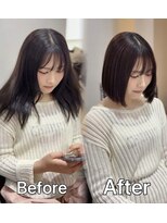 ケアウメダ(CARE UMEDA)&nbsp;【劇的イメチェン】ぷつっと艶ボブ小顔似合わせカット×髪質改善