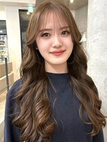 セル(CELL)&nbsp;韓国ヘア 透明感カラー ベージュカラー 顔周りレイヤー 艶髪*