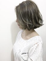 シキサロン 仙台(siki.salon)&nbsp;仙台/髪質改善/透明感アッシュカラー×外ハネレイヤーボブ