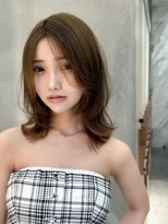 レーヴバイロンド 仙台(Reve by Lond) くびれレイヤー前髪カットハッシュカットグレージュ縮毛矯正仙台