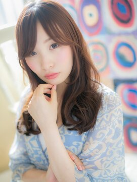 ブルー(BLUE) *CUORE水戸*…甘ゆるカール☆スパイラル小顔ロングb