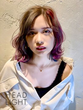 モアナ バイ ヘッドライト 沖縄南風原店(Moana by HEADLIGHT) 透け感たっぷりなミルクティー×シースルーカラー