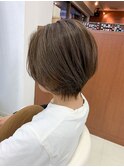 大人かわいいショートボブ×アッシュベージュ