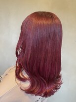 エイト 上野店(EIGHT ueno)&nbsp;【EIGHT 上野】石田　ケアブリーチ×ワインレッド