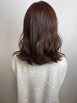 ヘア プロデュース キュオン(hair produce CUEON.) ミディアムレイヤー × ピンクブラウン