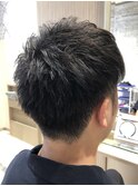 ツーブロック/ビジネスヘア/刈り上げ/アップバング