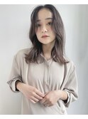 2wayバングチョコレートブラウンくびれミディ