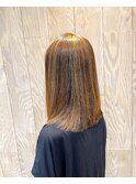 明るめハイライト ×艶髪