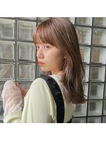 ガーデン オオタカノモリ(garden otakanomori)&nbsp;似合わせカット×シースルーバング×アースカラー×伸ばしかけ