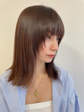 アローラ 三軒茶屋(Allora) 大人女性可愛い顔まわりレイヤーカット/セミウルフ/小顔ライン