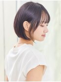 似合わせカット×小顔丸みボブ