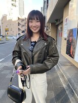 ブリックバイブレイス 千葉 千葉中央(brick by brace)&nbsp;ボルドーカラー×顔周りレイヤー