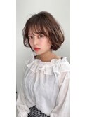 ミルクブラウン/ダークパープル/ナチュラルショート/夏/町田