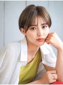 ショートカット×ひし形ショートボブ×前髪あり20代30代40代