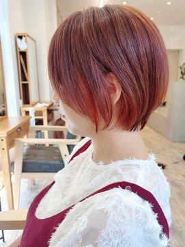 セイドット フクオカ(Say.FUKUOKA) Say.岩井　丸みショート×インナーカラー×簡単スタイリング