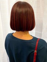 ヘアーアンドスパ フェリーチェ ミチ 野田屋町店(HAIR&SPA felice MICHI) 【feliceMICHI 豊田希美】 ブラウンカラー ショートボブ 艶感