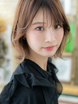 カバーヘア ブリス 大宮西口(COVER HAIR bliss) インナーカラー外ハネ小顔フェミニンボブTb6大宮20代30代40代!