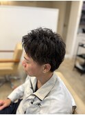 アップバングショート