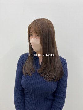 ビーヒアナウ N゜03 金沢駅西店(BE HERE NOW) 【韓国ヘア/レイヤーカット/アッシュベージュ】