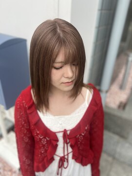 ファーレンピュア(FAHREN PURE) ダブルカラー／ブラウン／ベージュ／ミディアム／和光市