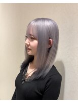 リード バイ ラグーン(LEAD by LAGOON)&nbsp;ホワイトシルバー☆黒エンドカラー☆ケアブリーチ