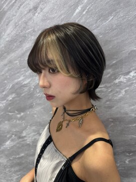 アルドーレフィエロ シンサイバシ(Ardore fiero shinsaibashi) コントラスト極ハイライト☆グレーベージュ☆20代30代40代