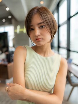 ドリップ バイ ハバナ 原宿(driP. by HAVANA) 20代30代大人美人ショートボブ/小顔ショートヘア/マロンベージュ