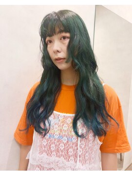 オンドバイサク(ondo by Saku) ブリーチ無しカラー/寒色カラー/顔まわりカット/20代