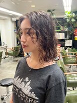 リブロ 三軒茶屋(LIBRO)&nbsp;ボブクラゲヘアショートボブオリーブグレージュ髪型
