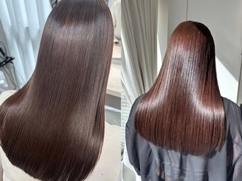 アラナ 薬院(alana)の写真/柔らかくまとまる。働く女性の毎日を心地よくする髪へ。触れた瞬間にわかる質感の縮毛矯正トリートメント