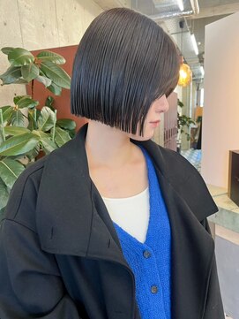 ミニボブ/ボブ/レイヤーカット/ダブルカラー/ブリーチ/栄h241