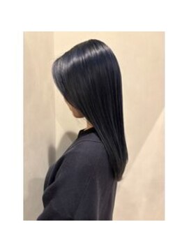 オレロ 国立(olelo) 暗めカラー/グランマッシュ/デザインカラー/フェザーパーマ/国立