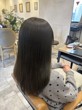 ラボヌールヘアーグレース 門前仲町店(La Bonheur hair grace) ダークアッシュ/ダークグレー/髪質改善トリートメント