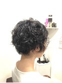 30代40代50代/ショートパーマ/黒髪ショート/ふわふわパーマ
