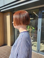 スタンド(STAND)&nbsp;ミニボブ×ハイライト×オレンジ