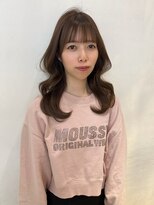 アクシス 栄店(`AXIS)&nbsp;森崎ワンホンレイヤー/ミルクティーブロンド/ダークブルー/栄