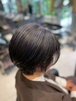 アース 南福島店(HAIR&MAKE EARTH) 白髪を生かしてブルーメッシュでオシャレに