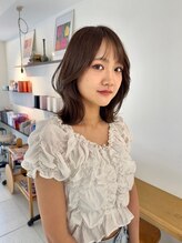 ハナサカヤヘアーサロン(hanasakaya hair salon)&nbsp;くびれるミディアムレイヤー