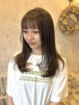 ディーヴァヘアーエズ(DIVA hair Eze)&nbsp;20代30代韓国風レイヤーカットオリーブベージュ