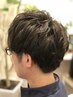 【新規/男性限定】メンズカット+眉カット ¥5500