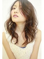 ルークス 中央林間(LOOOKS)&nbsp;さりげない色気を漂わせるリラックスミディアムヘア