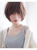 大人の為の奥行きショートボブ＊ブルージュカラー