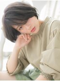 *CUORE松戸*…斜めバングアシンメトリー小顔ワンサイドショートb