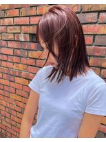 グリード ヘアー(GREED hair) ピンクベージュ×ロブ