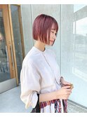 ピンク　ボブ