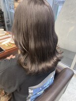 カプア 仙台駅前店(Kapua)&nbsp;２０代３０代◎大人可愛いグレーベージュ　前髪　レイヤーロング